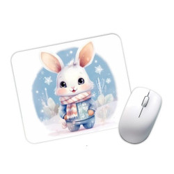 Tapis de souris lapin bleu