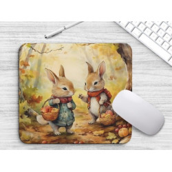 Tapis de souris Lapins et pommes 2